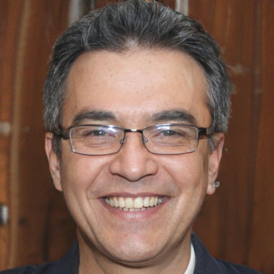 Retrato profesional de instructor en planificación financiera